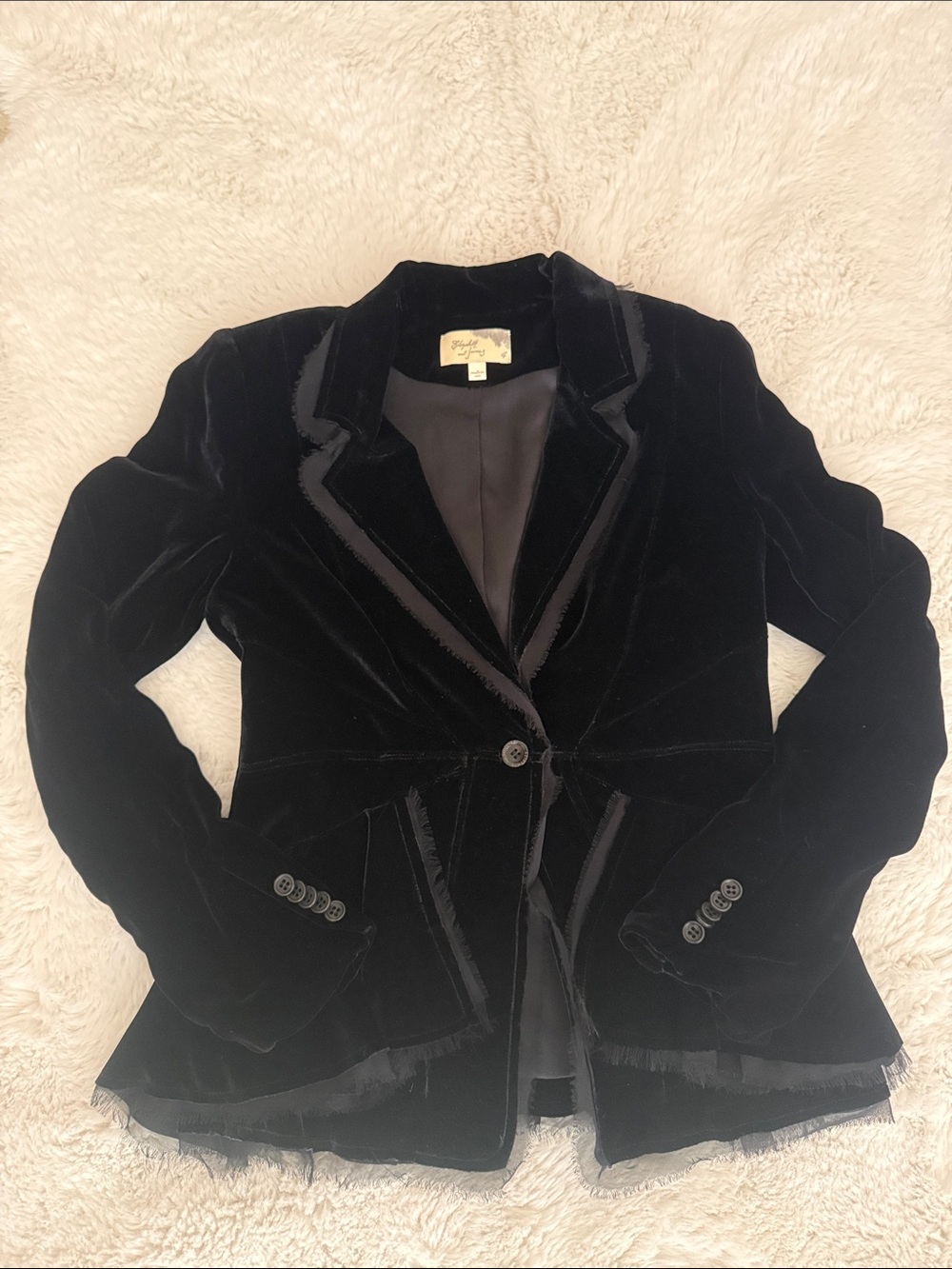 Elizabeth and James Velvet Blazer